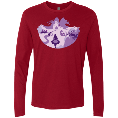 T-Shirts Cardinal / Small Alice Portrait Pop Men's Premium Long Sleeve