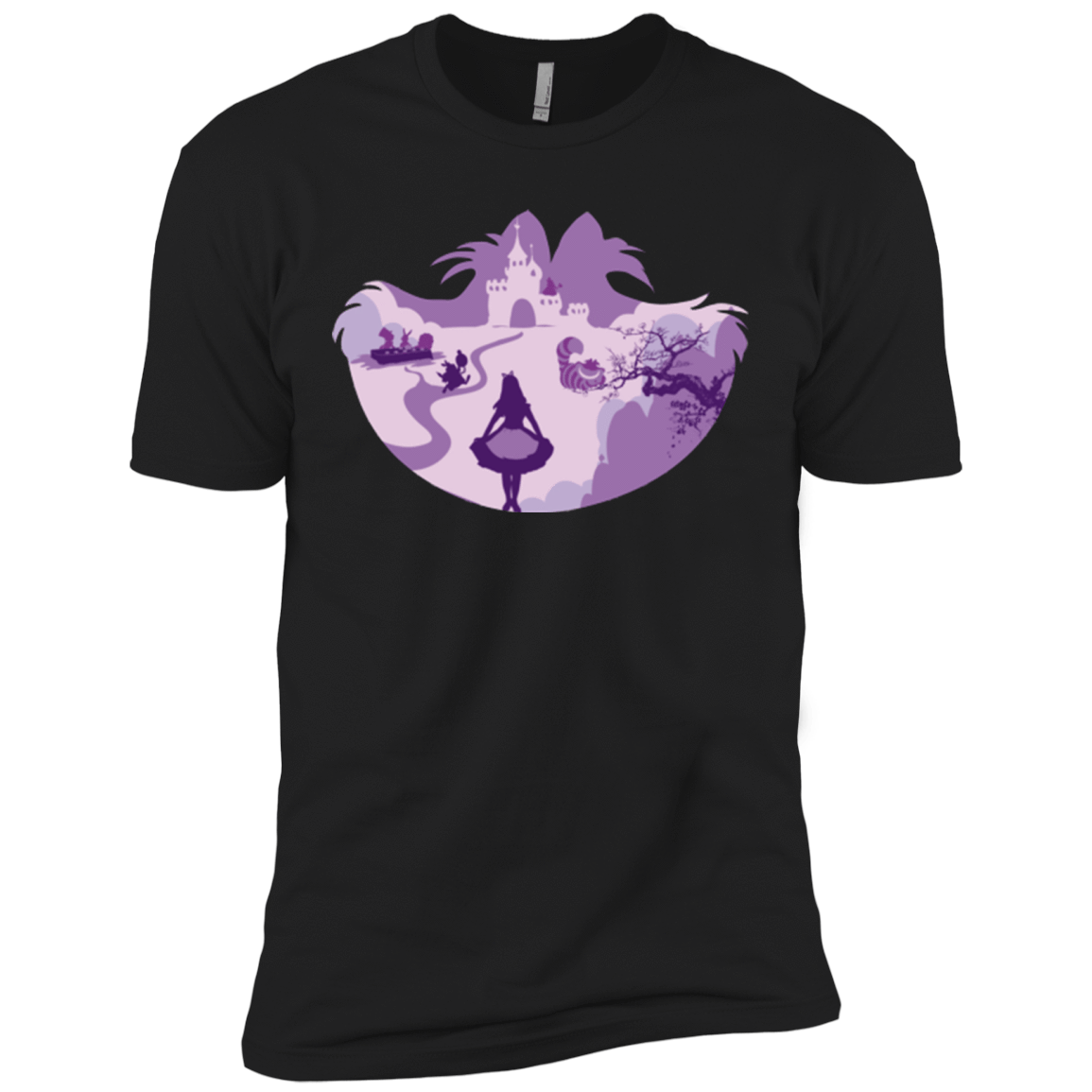 T-Shirts Black / X-Small Alice Portrait Pop Men's Premium T-Shirt