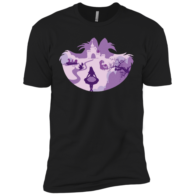 T-Shirts Black / X-Small Alice Portrait Pop Men's Premium T-Shirt