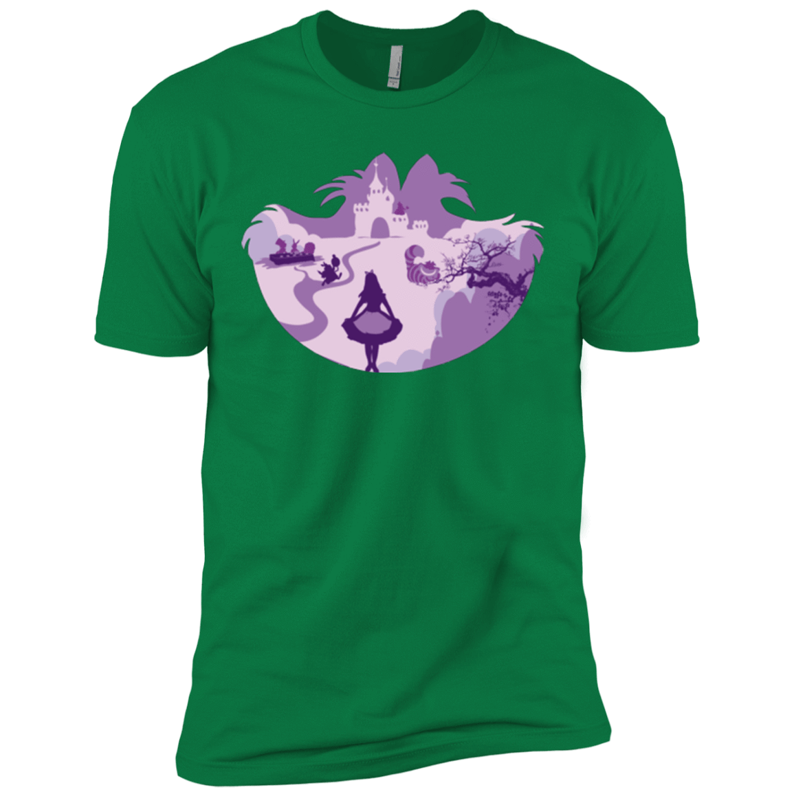 T-Shirts Kelly Green / X-Small Alice Portrait Pop Men's Premium T-Shirt