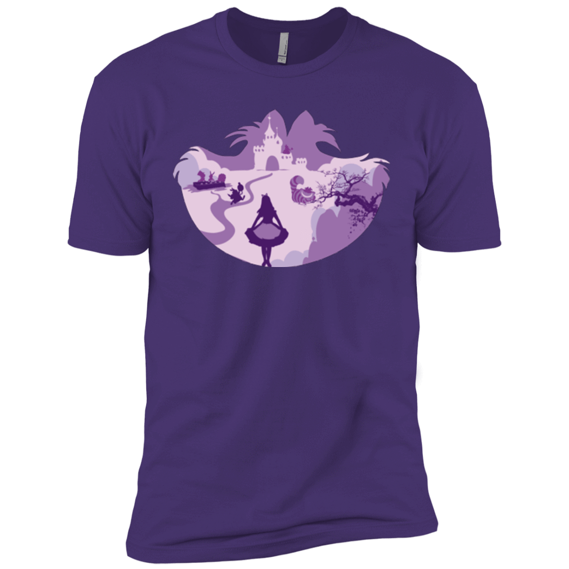 T-Shirts Purple / X-Small Alice Portrait Pop Men's Premium T-Shirt