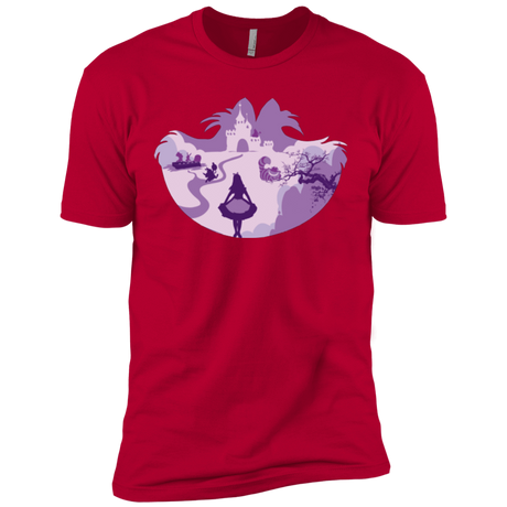 T-Shirts Red / X-Small Alice Portrait Pop Men's Premium T-Shirt