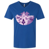 T-Shirts Royal / X-Small Alice Portrait Pop Men's Premium V-Neck