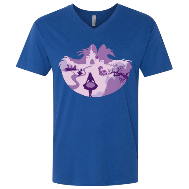T-Shirts Royal / X-Small Alice Portrait Pop Men's Premium V-Neck