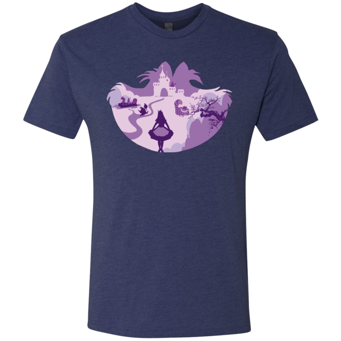 T-Shirts Vintage Navy / Small Alice Portrait Pop Men's Triblend T-Shirt