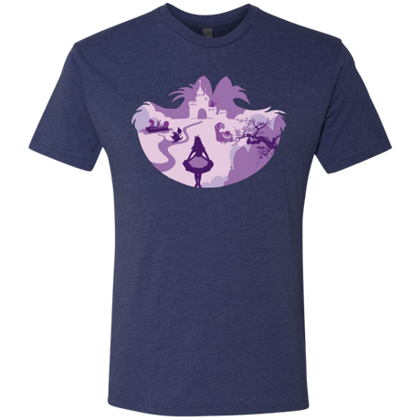 T-Shirts Vintage Navy / Small Alice Portrait Pop Men's Triblend T-Shirt