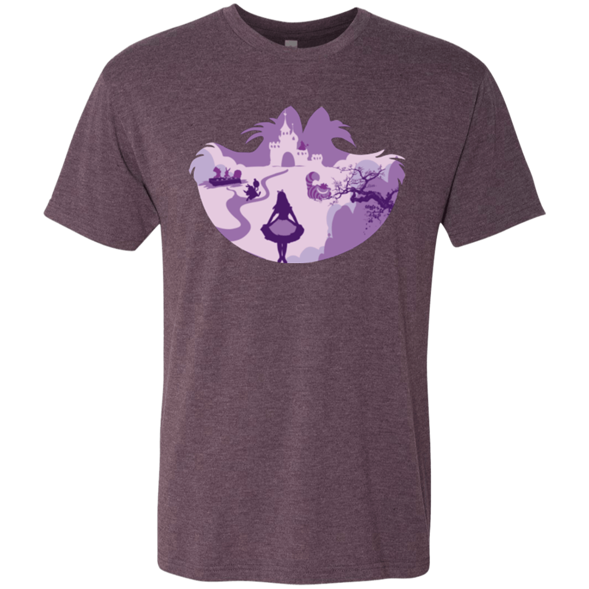 T-Shirts Vintage Purple / Small Alice Portrait Pop Men's Triblend T-Shirt