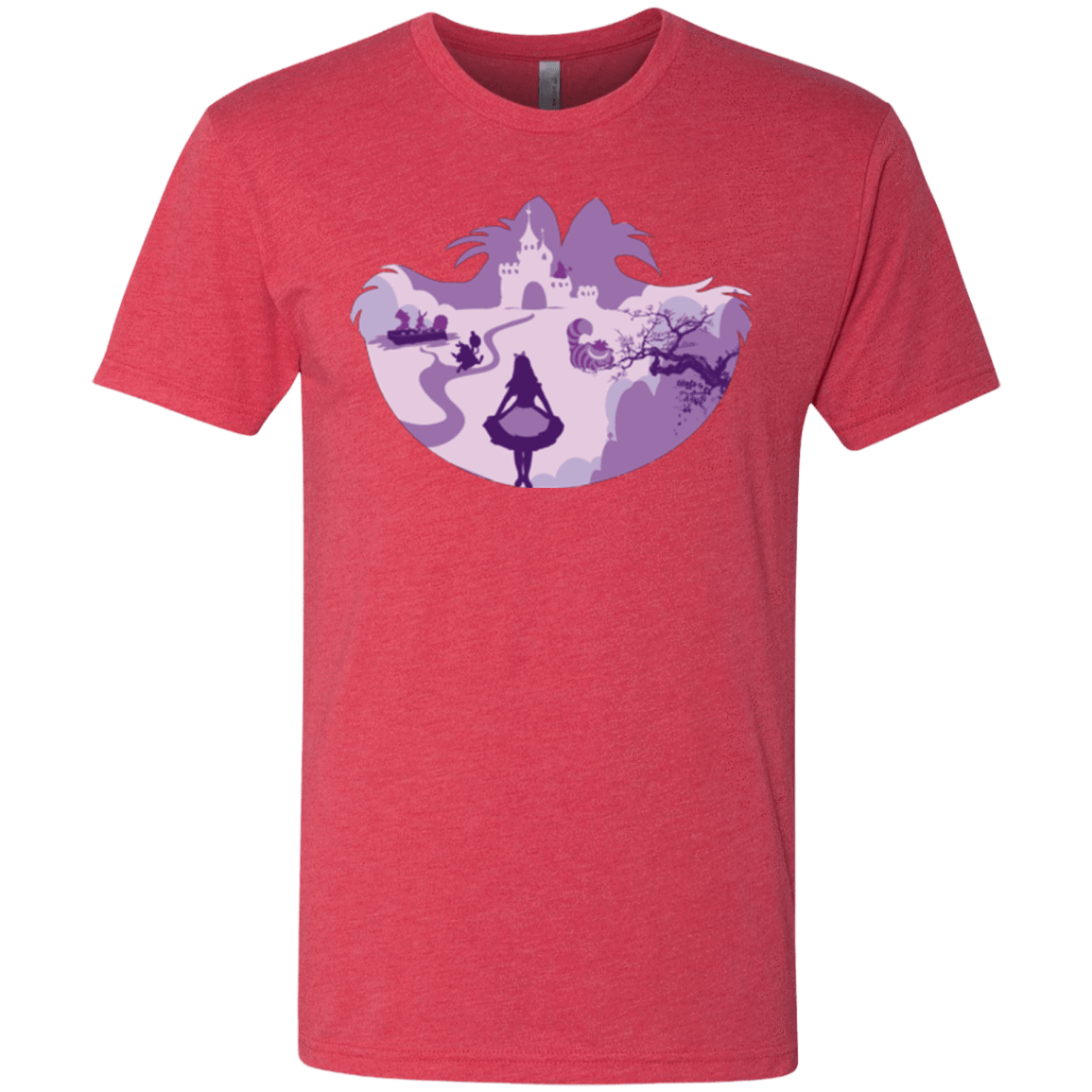 T-Shirts Vintage Red / Small Alice Portrait Pop Men's Triblend T-Shirt