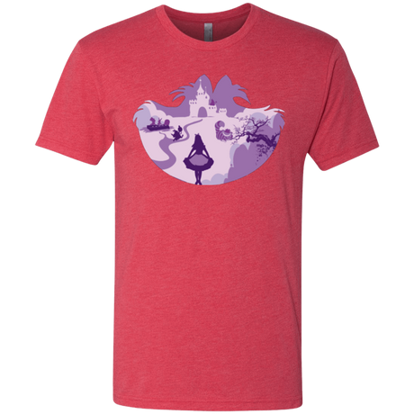 T-Shirts Vintage Red / Small Alice Portrait Pop Men's Triblend T-Shirt