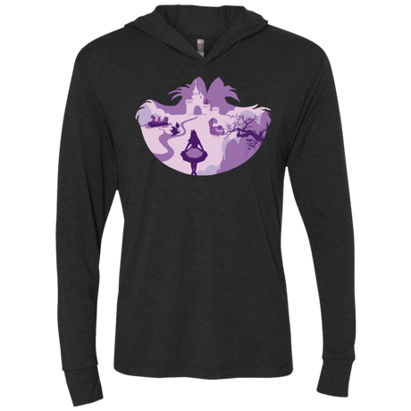 T-Shirts Vintage Black / X-Small Alice Portrait Pop Triblend Long Sleeve Hoodie Tee