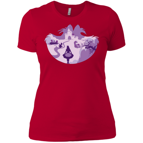 T-Shirts Red / X-Small Alice Portrait Pop Women's Premium T-Shirt