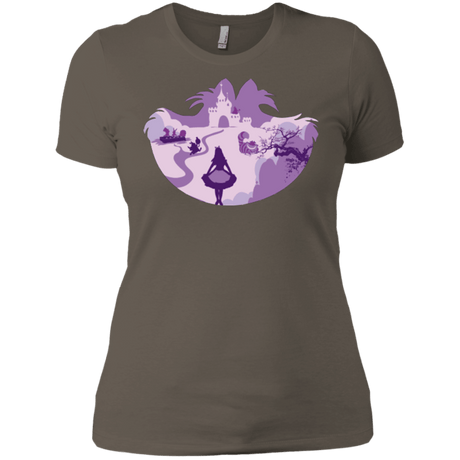 T-Shirts Warm Grey / X-Small Alice Portrait Pop Women's Premium T-Shirt