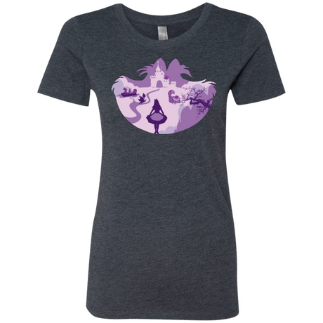 T-Shirts Vintage Navy / Small Alice Portrait Pop Women's Triblend T-Shirt