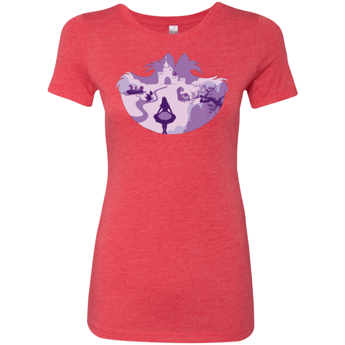 T-Shirts Vintage Red / Small Alice Portrait Pop Women's Triblend T-Shirt