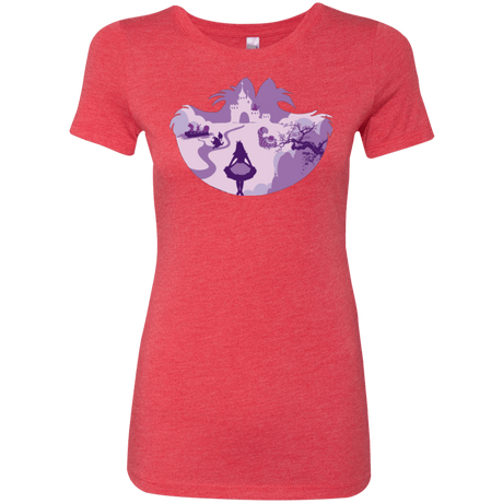 T-Shirts Vintage Red / Small Alice Portrait Pop Women's Triblend T-Shirt
