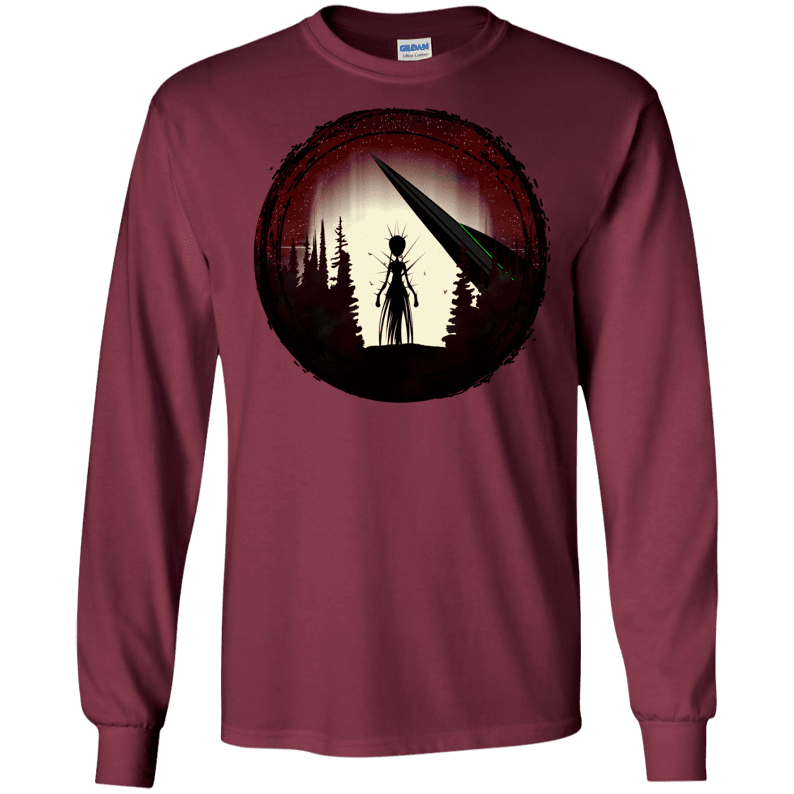 T-Shirts Maroon / S Alien Armor Men's Long Sleeve T-Shirt