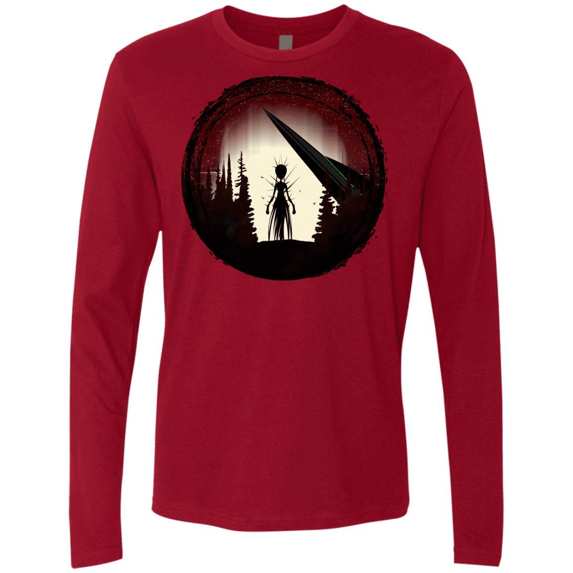 T-Shirts Cardinal / S Alien Armor Men's Premium Long Sleeve