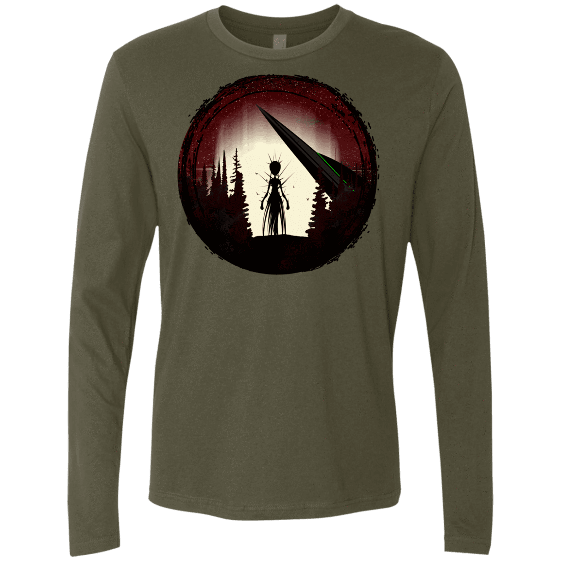 T-Shirts Military Green / S Alien Armor Men's Premium Long Sleeve