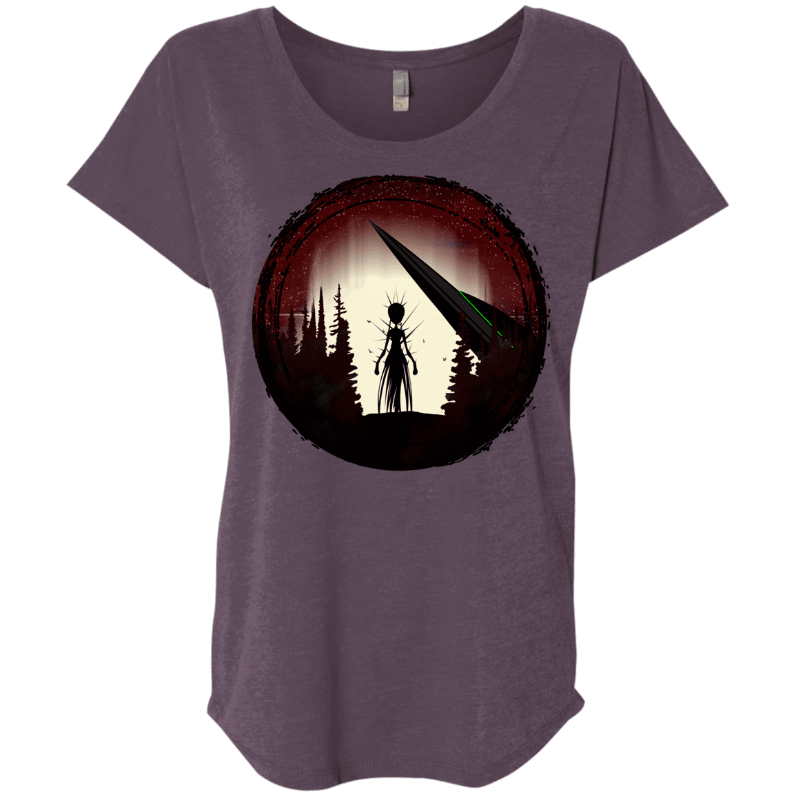 T-Shirts Vintage Purple / X-Small Alien Armor Triblend Dolman Sleeve
