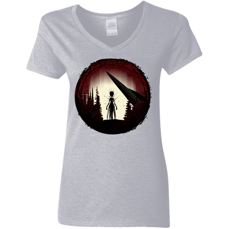 T-Shirts Sport Grey / S Alien Armor Women's V-Neck T-Shirt