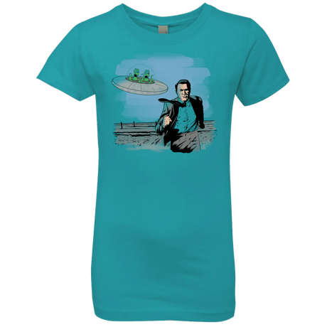 T-Shirts Tahiti Blue / YXS Alien Attack Girls Premium T-Shirt