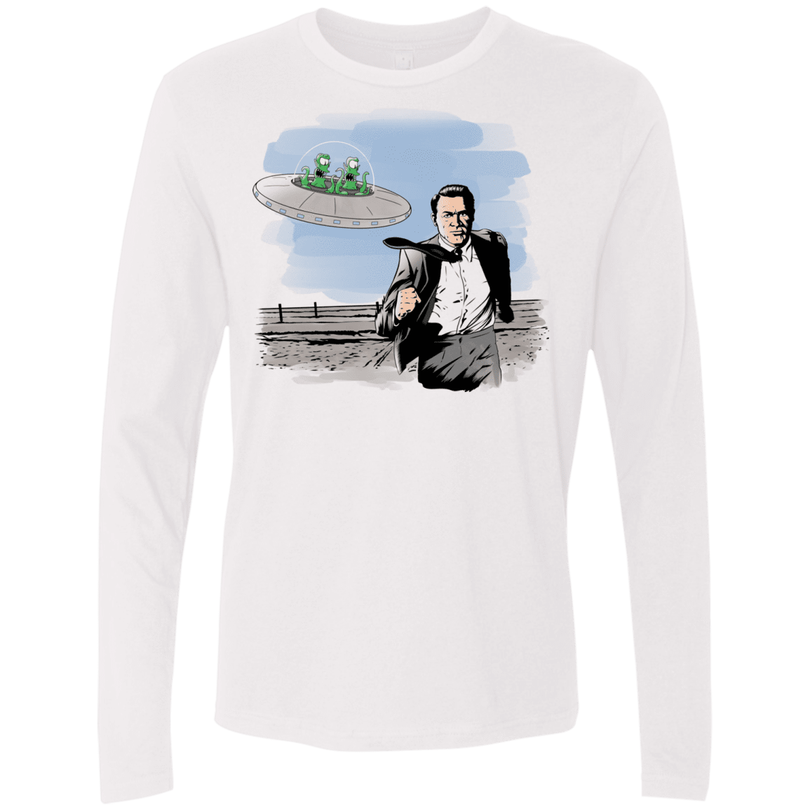 Alien Attack Men's Premium Long Sleeve