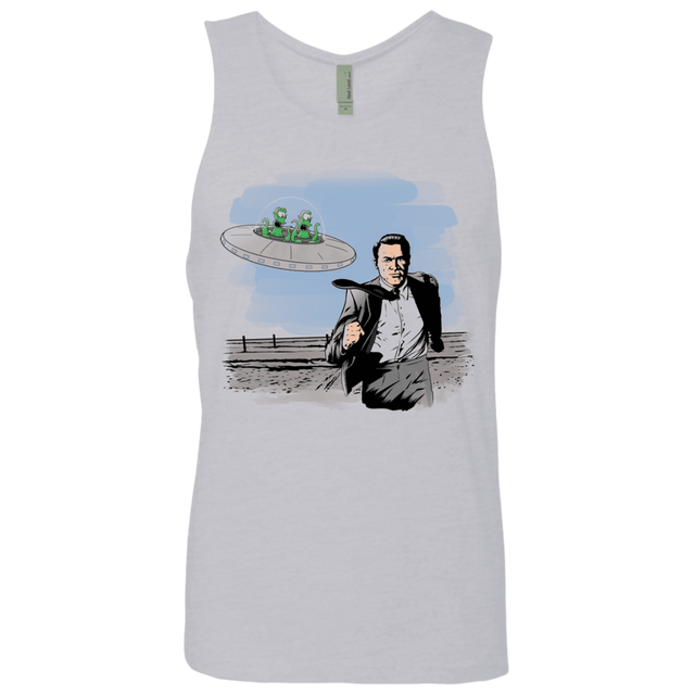 T-Shirts Heather Grey / Small Alien Attack Men's Premium Tank Top