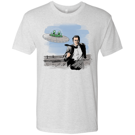 T-Shirts Heather White / Small Alien Attack Men's Triblend T-Shirt