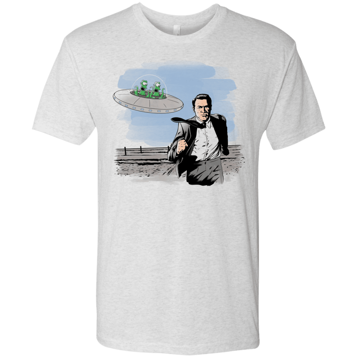 Alien Attack Men's Triblend T-Shirt