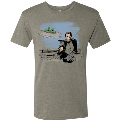 T-Shirts Venetian Grey / Small Alien Attack Men's Triblend T-Shirt
