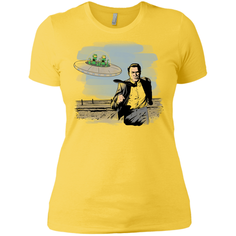 T-Shirts Vibrant Yellow / X-Small Alien Attack Women's Premium T-Shirt