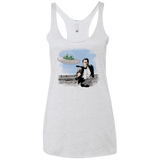 Alien Attack Women's Triblend Racerback Tank