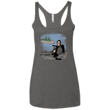 Alien Attack Women's Triblend Racerback Tank