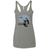 Alien Attack Women's Triblend Racerback Tank
