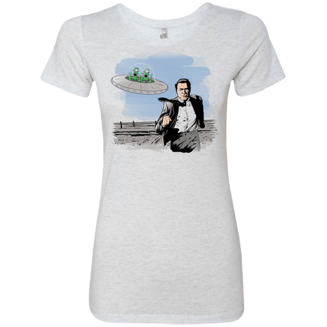 T-Shirts Heather White / Small Alien Attack Women's Triblend T-Shirt