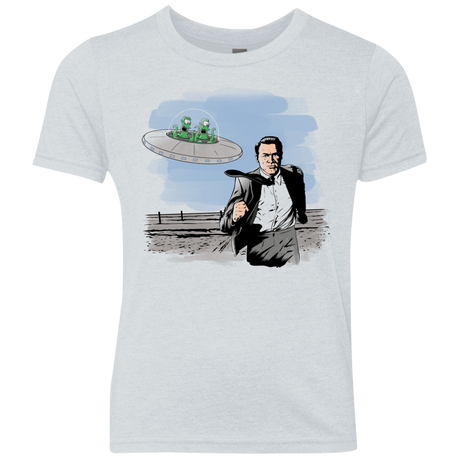 T-Shirts Heather White / YXS Alien Attack Youth Triblend T-Shirt