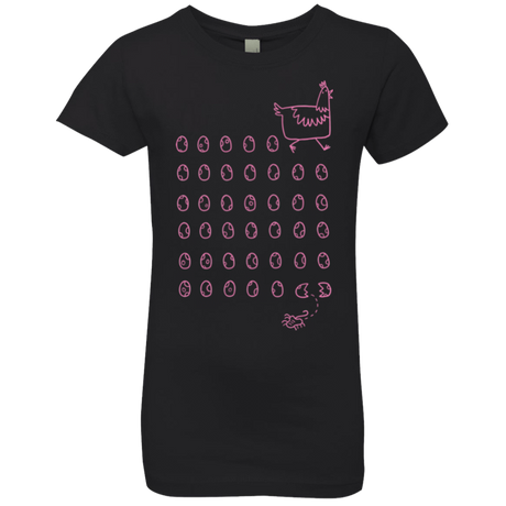 T-Shirts Black / YXS Alien Chicken Girls Premium T-Shirt