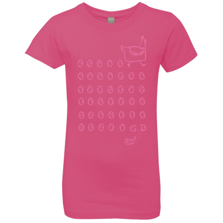 T-Shirts Hot Pink / YXS Alien Chicken Girls Premium T-Shirt