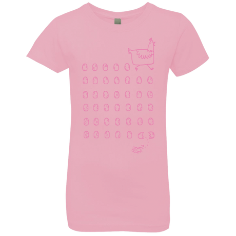 T-Shirts Light Pink / YXS Alien Chicken Girls Premium T-Shirt