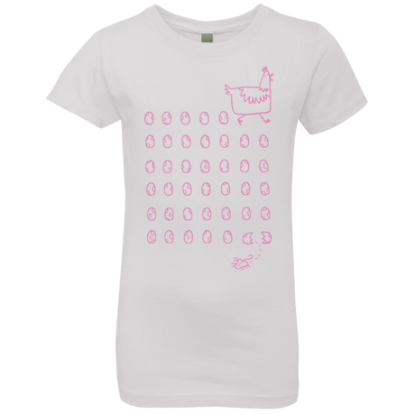 T-Shirts White / YXS Alien Chicken Girls Premium T-Shirt