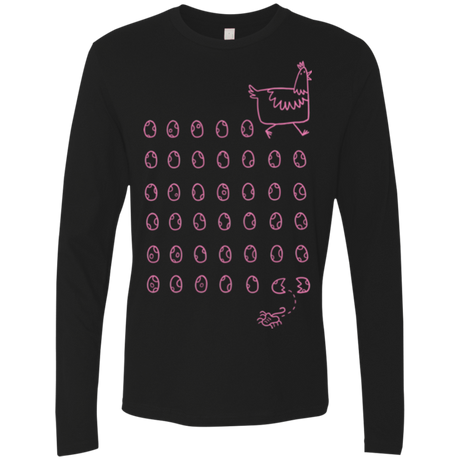 T-Shirts Black / Small Alien Chicken Men's Premium Long Sleeve
