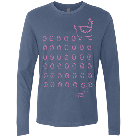 T-Shirts Indigo / Small Alien Chicken Men's Premium Long Sleeve