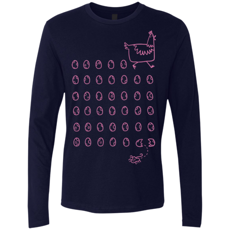 T-Shirts Midnight Navy / Small Alien Chicken Men's Premium Long Sleeve