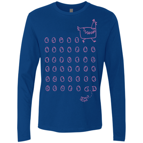 T-Shirts Royal / Small Alien Chicken Men's Premium Long Sleeve