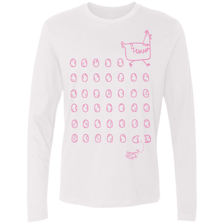 T-Shirts White / Small Alien Chicken Men's Premium Long Sleeve