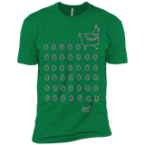 T-Shirts Kelly Green / X-Small Alien Chicken Men's Premium T-Shirt