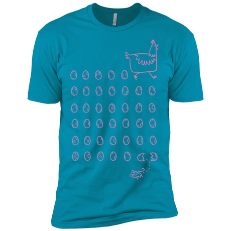 T-Shirts Turquoise / X-Small Alien Chicken Men's Premium T-Shirt