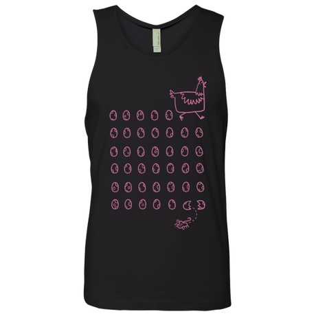 T-Shirts Black / Small Alien Chicken Men's Premium Tank Top