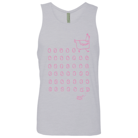 T-Shirts Heather Grey / Small Alien Chicken Men's Premium Tank Top