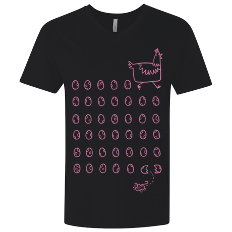 T-Shirts Black / X-Small Alien Chicken Men's Premium V-Neck